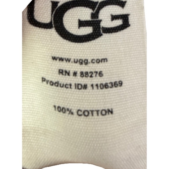 Ugg Poncho Women's Medium Grey Chunky Knit Cowl Neck Sweater Cotton 1k - Picture 5 of 13